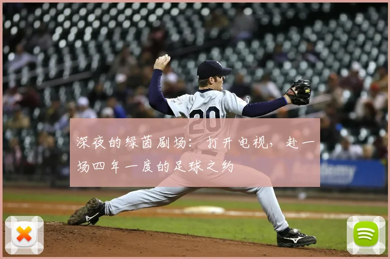深夜的绿茵剧场:打开电视,赴一场四年一度的足球之约